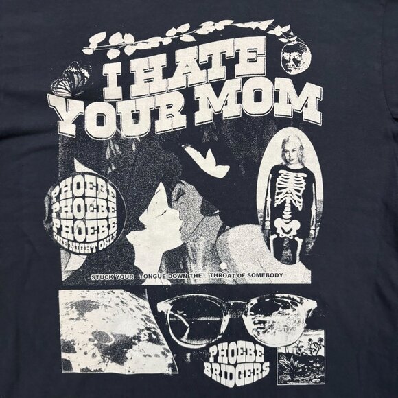Phoebe Bridgers “I Hate Your Mom” Rock Band Graphic T-Shirt Size Large - Picture 2 of 4